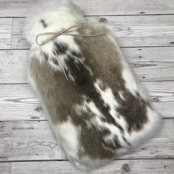 Sustainable gifting and plastic free | real fur hot water bottle covers