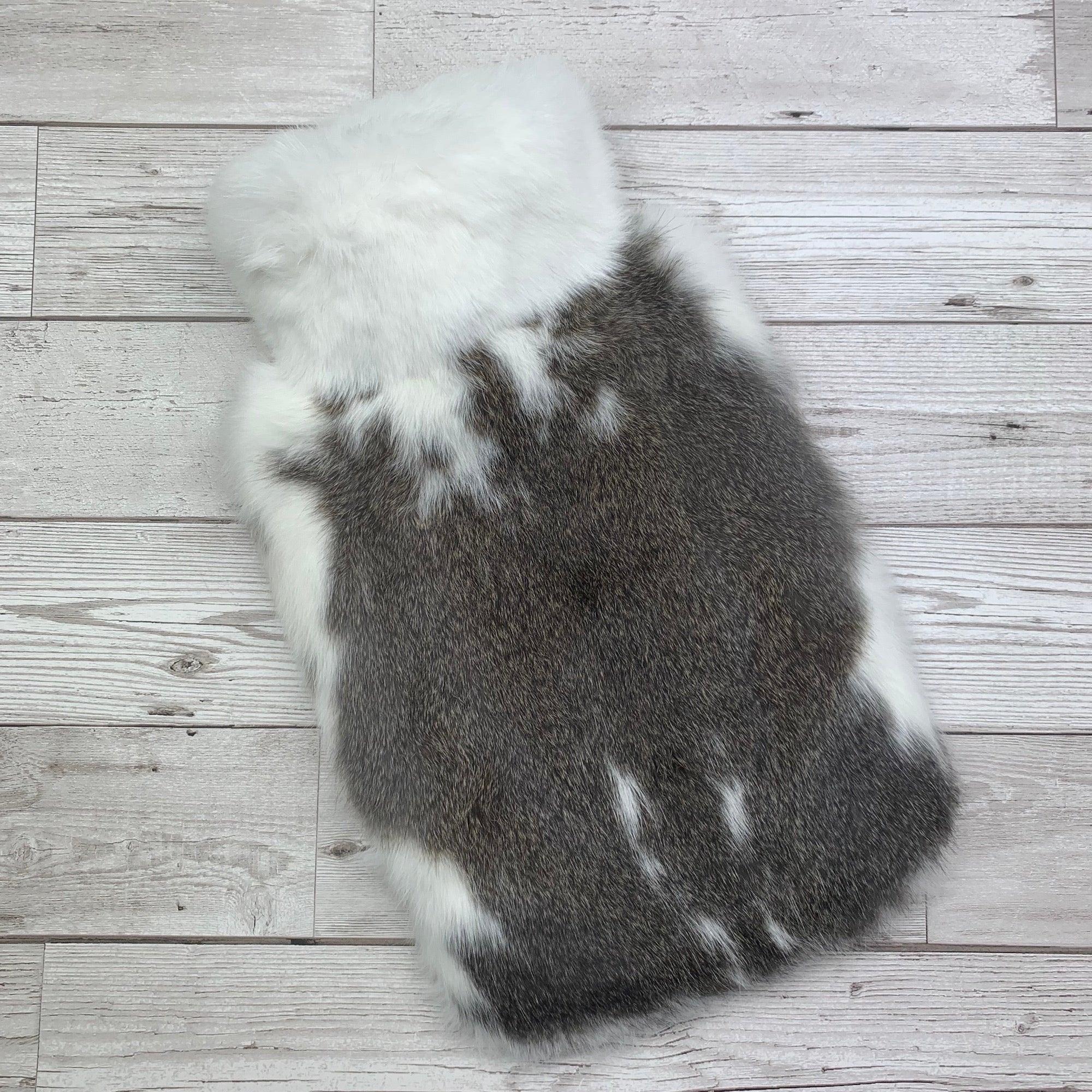 Photo of Brown and White Fur Luxury Hot Water Bottle 136-1