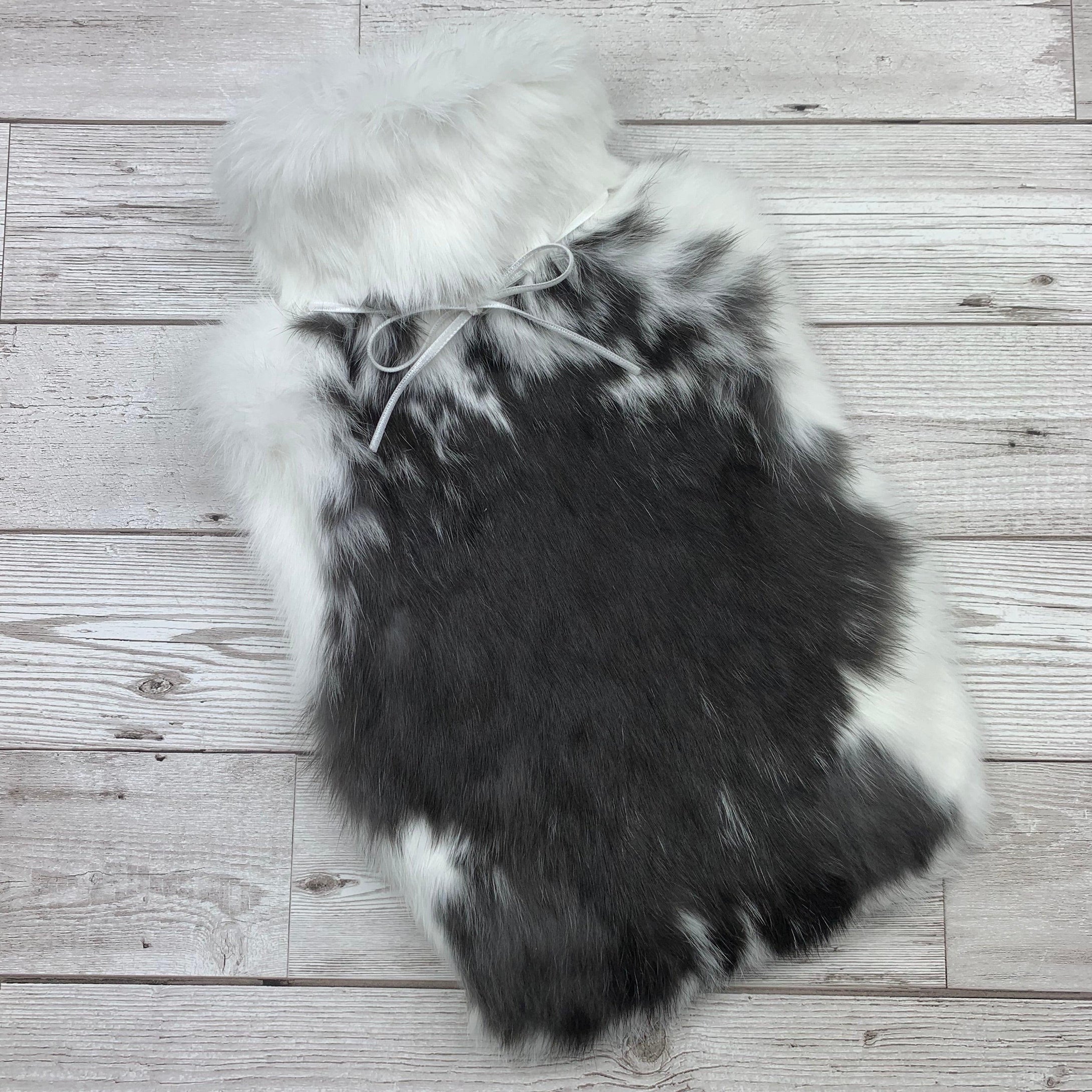 Photo of a rabbit fur hot water bottle 156-1