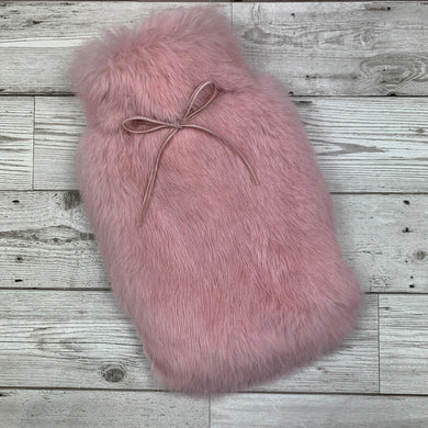 Blossom Pink Luxury Fur Hot Water Bottle - Small - The Fur Hot Water Bottle Company