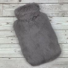 Large Grey Rabbit Fur Hot Water Bottle Cover - The Fur Hot Water Bottle Company - The Fur Hot Water Bottle Company