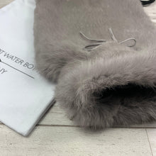 Large Grey Rabbit Fur Hot Water Bottle Cover - The Fur Hot Water Bottle Company - The Fur Hot Water Bottle Company