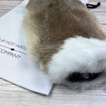 Natural, rustic timeless Real Fur Hot Water Bottle | Complimentary luxury gift box