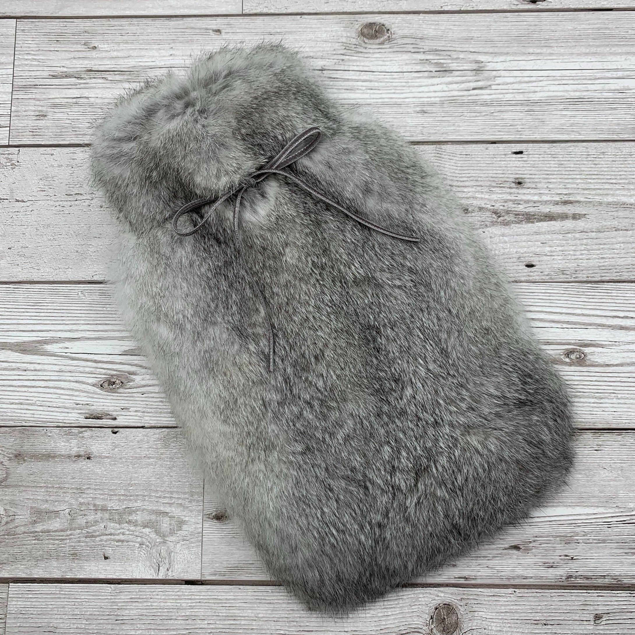 Hot Water Bottle Cover ~ Grey